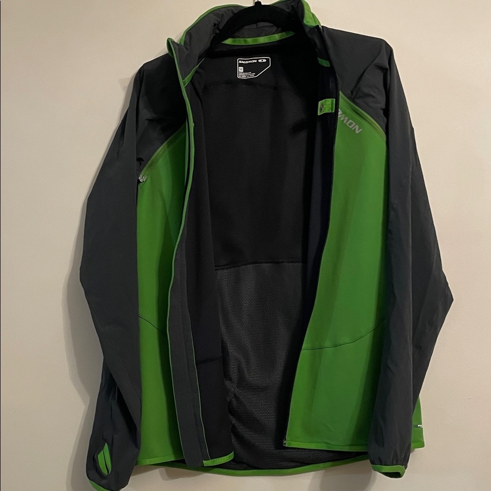 Salomon Women's Vibrant Green and Black Ski Jacket - Picture 5 of 11
